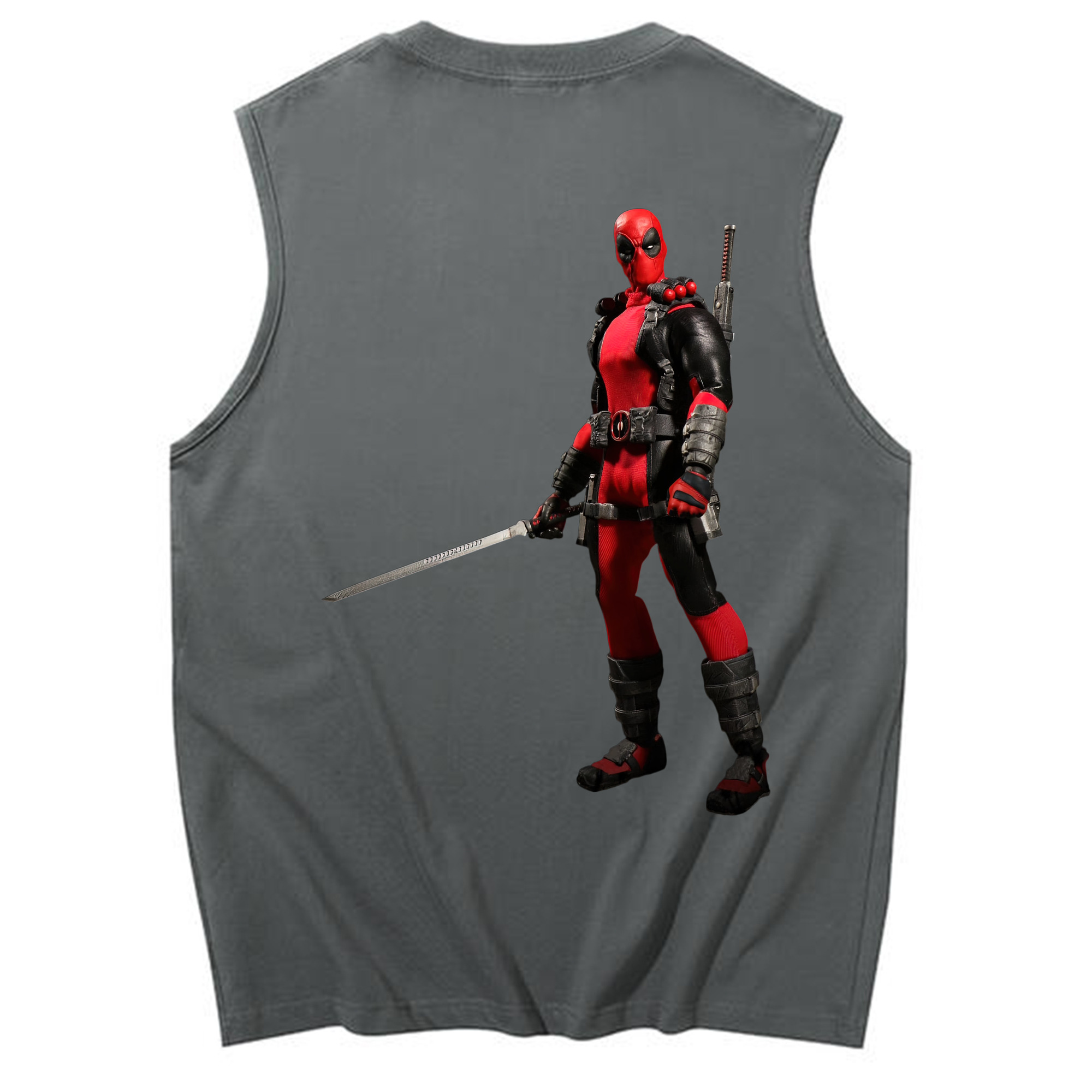 （画像用） Deadpool デッドプール コットン100％タンクトップ（背面プリント）